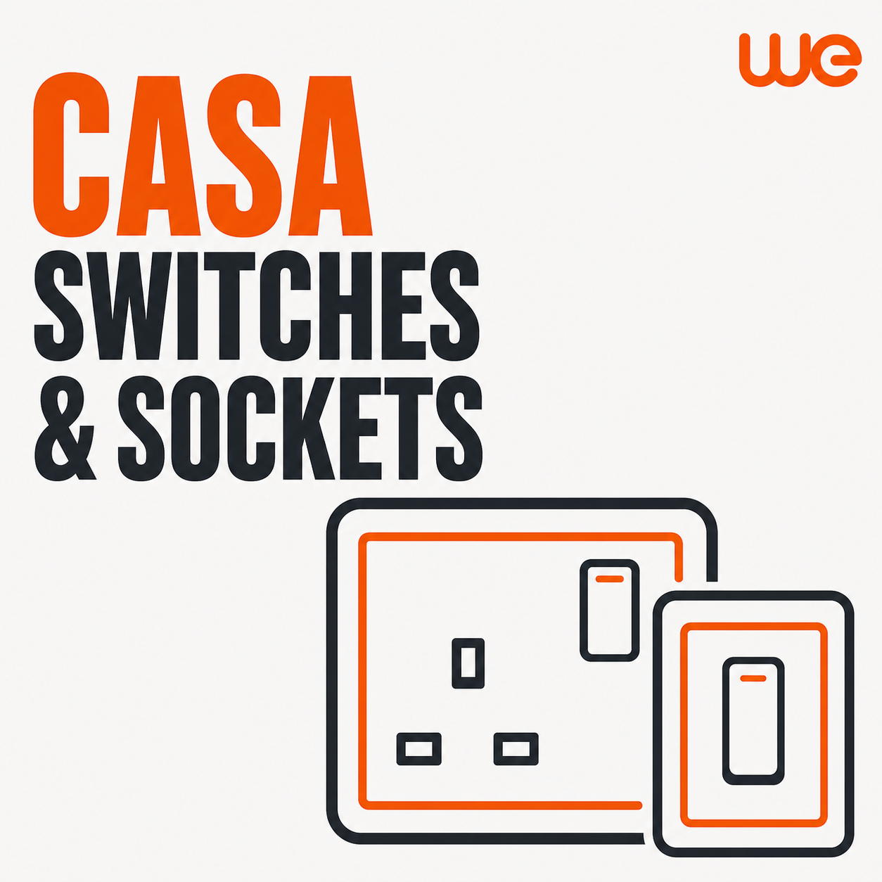 Volex Casa Range | White Moulded Switches & Sockets