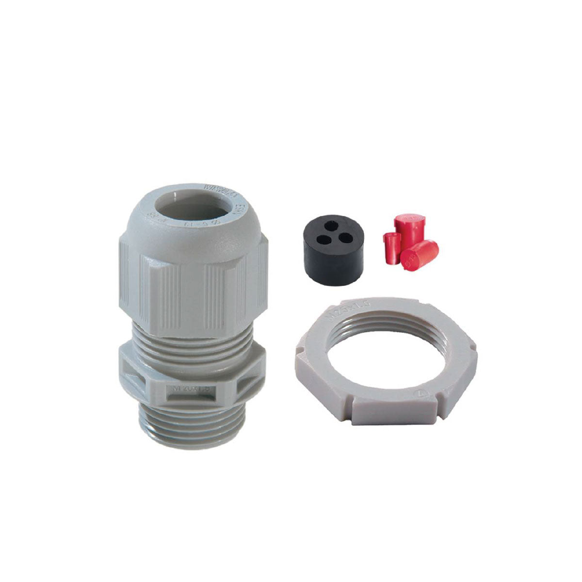 Wiska 10111658 Sprint 32mm Tail Kit Gland To Fit x2 25mm & x1 16mm Earth Cable TKE/P White – 10111658