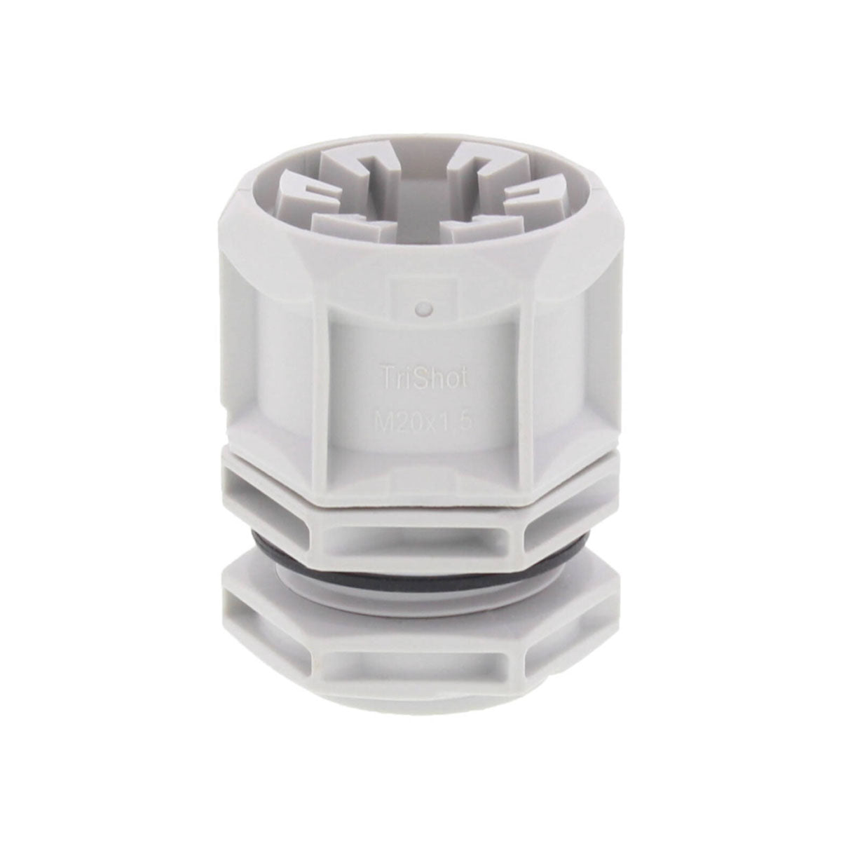 Wiska 10112715 TriShot 20mm Cable Gland with Locknut IP68 ETKV-SET - Grey – 10112715