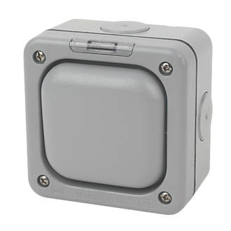 MK Masterseal K56401GRY IP66 10AX 1-Gang 2-Way Outdoor Switch with Neon product image