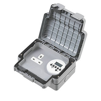 MK Masterseal Plus K56485GRY IP66 13A Digital Timer Outdoor Socket product image