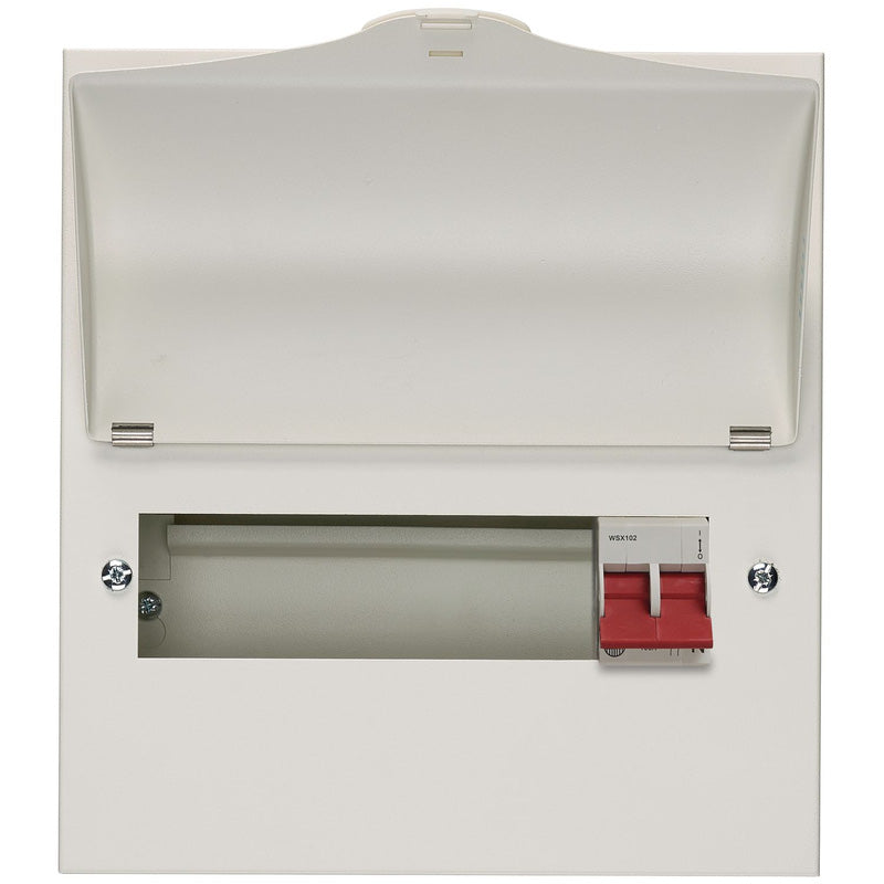 Wylex NM806L NM806L Main Switch Consumer Unit 8 Way 100A Metal product image