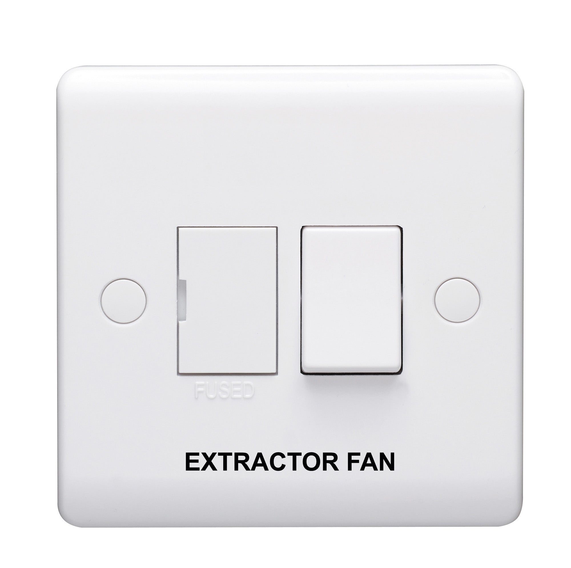 Volex D1080NREF Casa Connection Unit DP Switched Fused Marked Extractor Fan 13A (White)