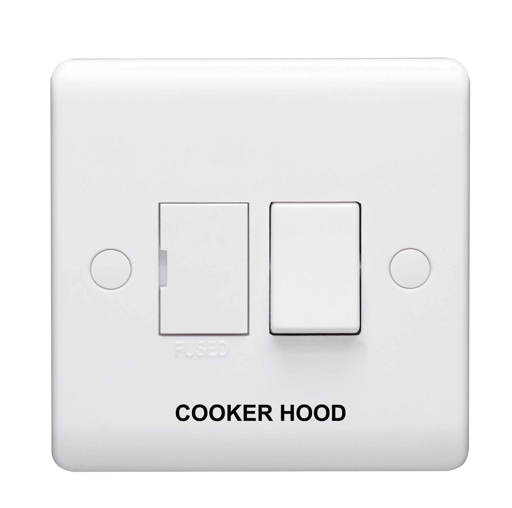 Volex D1080NRHD Casa Connection Unit DP Switched Fused Marked Cooker Hood 13A (White)