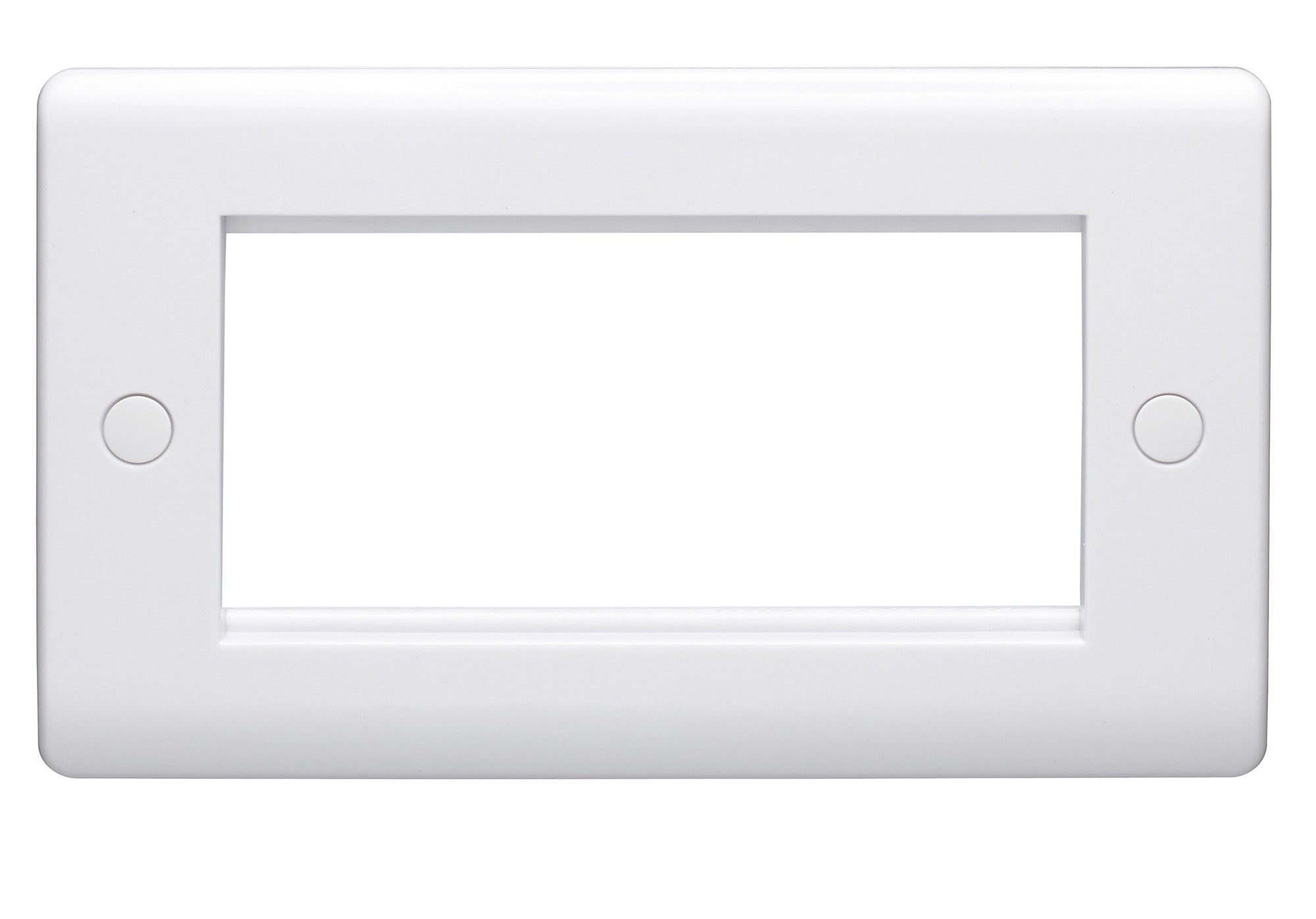 Volex D9064NR Casa Grid Plate 4 Module Moulded (White)