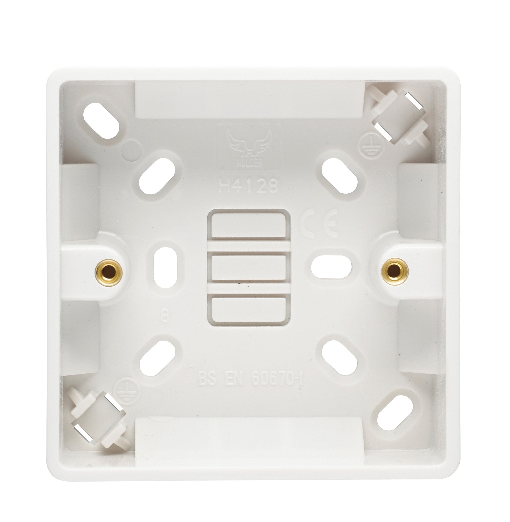 Volex D9409NR Casa Pattress 1 Gang Surface 29mm (White)