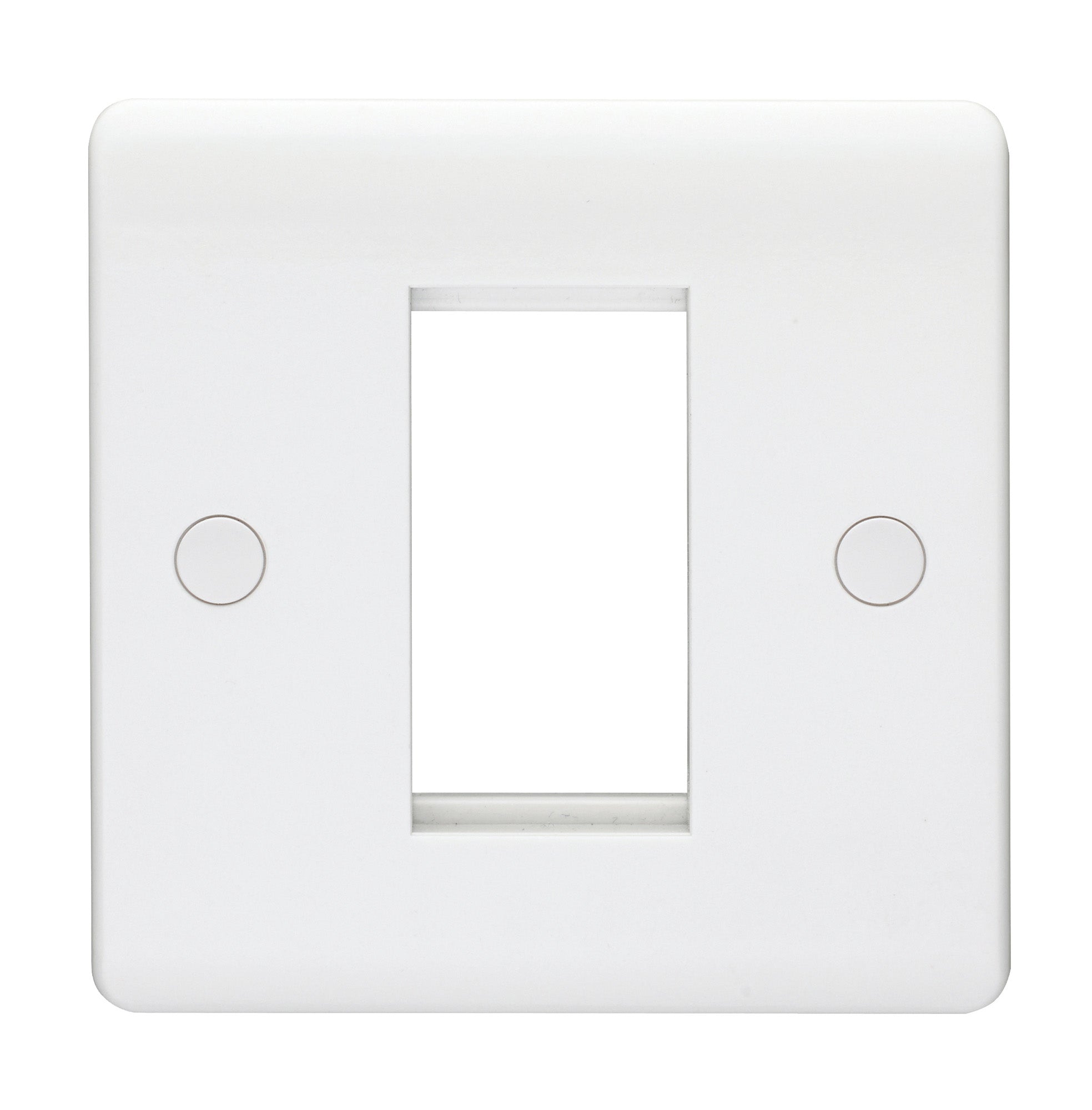 Volex DG3571NR Casa Grid Plate 1 Module c/w 1 Earth Terminal (White)