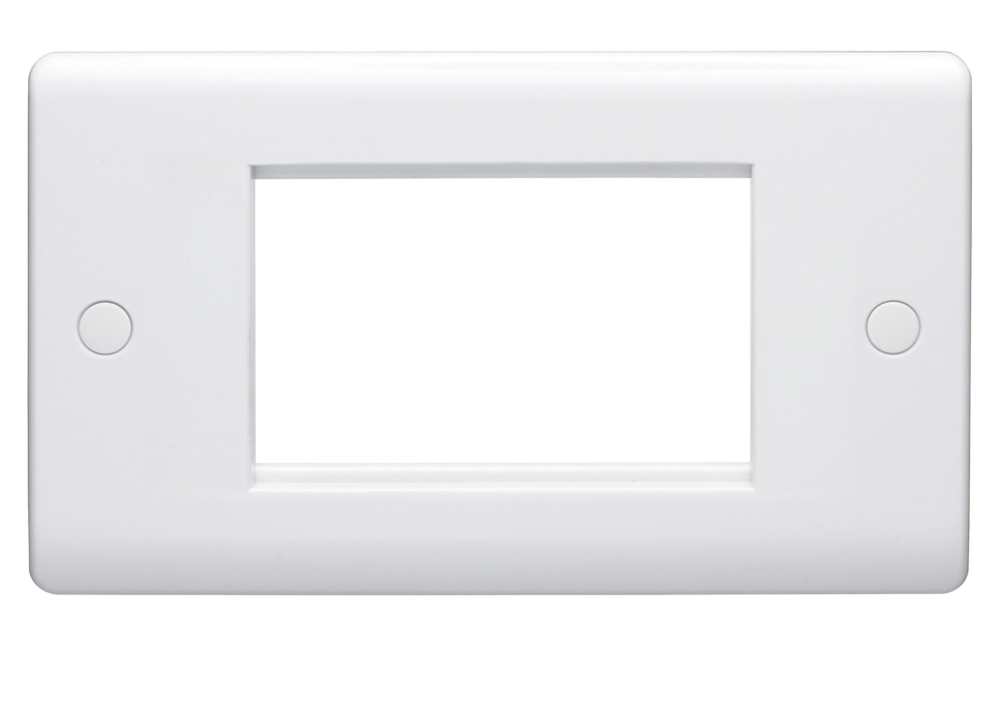 Volex DG3573NR Casa Grid Plate 3 Module c/w 1 Earth Terminal (White)