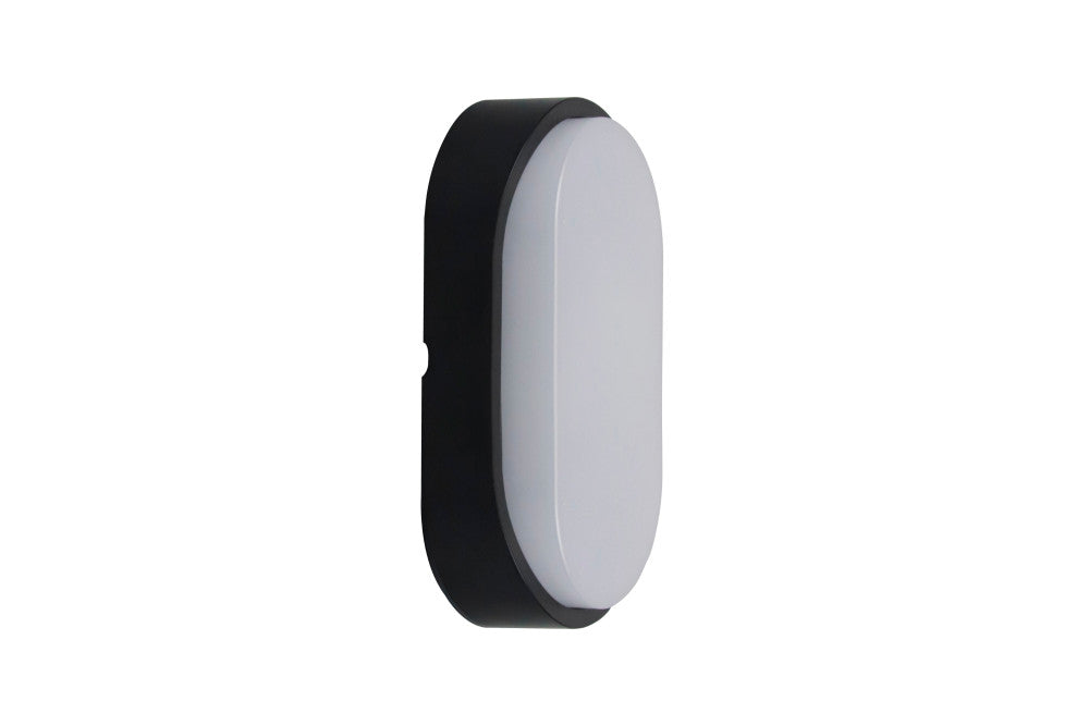 Bulkhead Toughshell Compact Oval CCT IK10 IP65 c/w Black & White Bezels 10W 1100lm 213x120mm (3000K/4000K/6000K) Integral ILBHP004