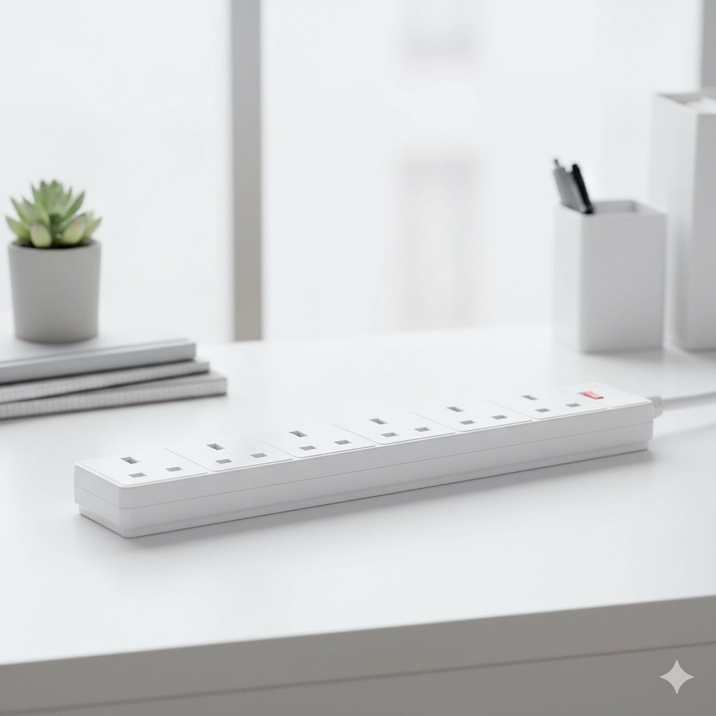 6 socket 2m 13A Extension Lead EL6G2M