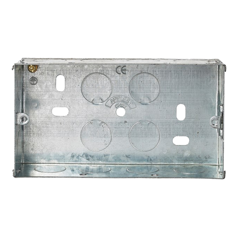 Appleby SB625 2 Gang 35mm Flush Steel Back Box