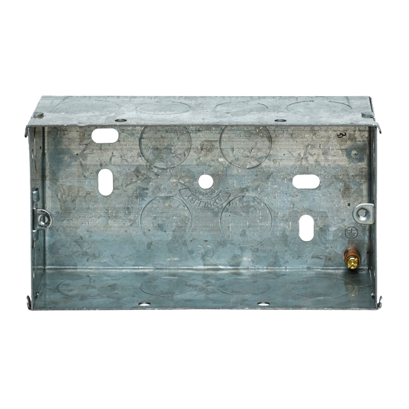 Appleby SB628 2 Gang 47mm Flush Steel Back Box