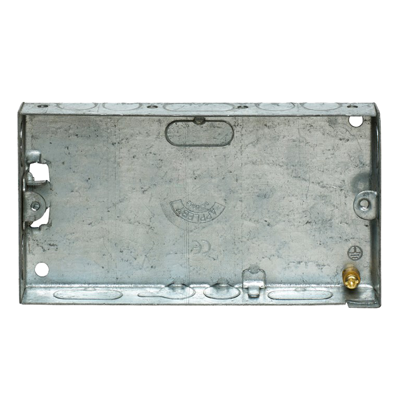 Appleby SB633 2 Gang 16mm Flush Steel Back Box