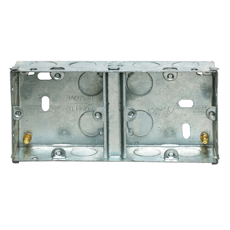 Appleby SB636 Dual 2 x 1 Gang 35mm Flush Steel Box