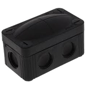 Wiska 10109571 Combi 206 85mmx49mmx51mm Empty Junction Box Black IP66 – COMBI206BK