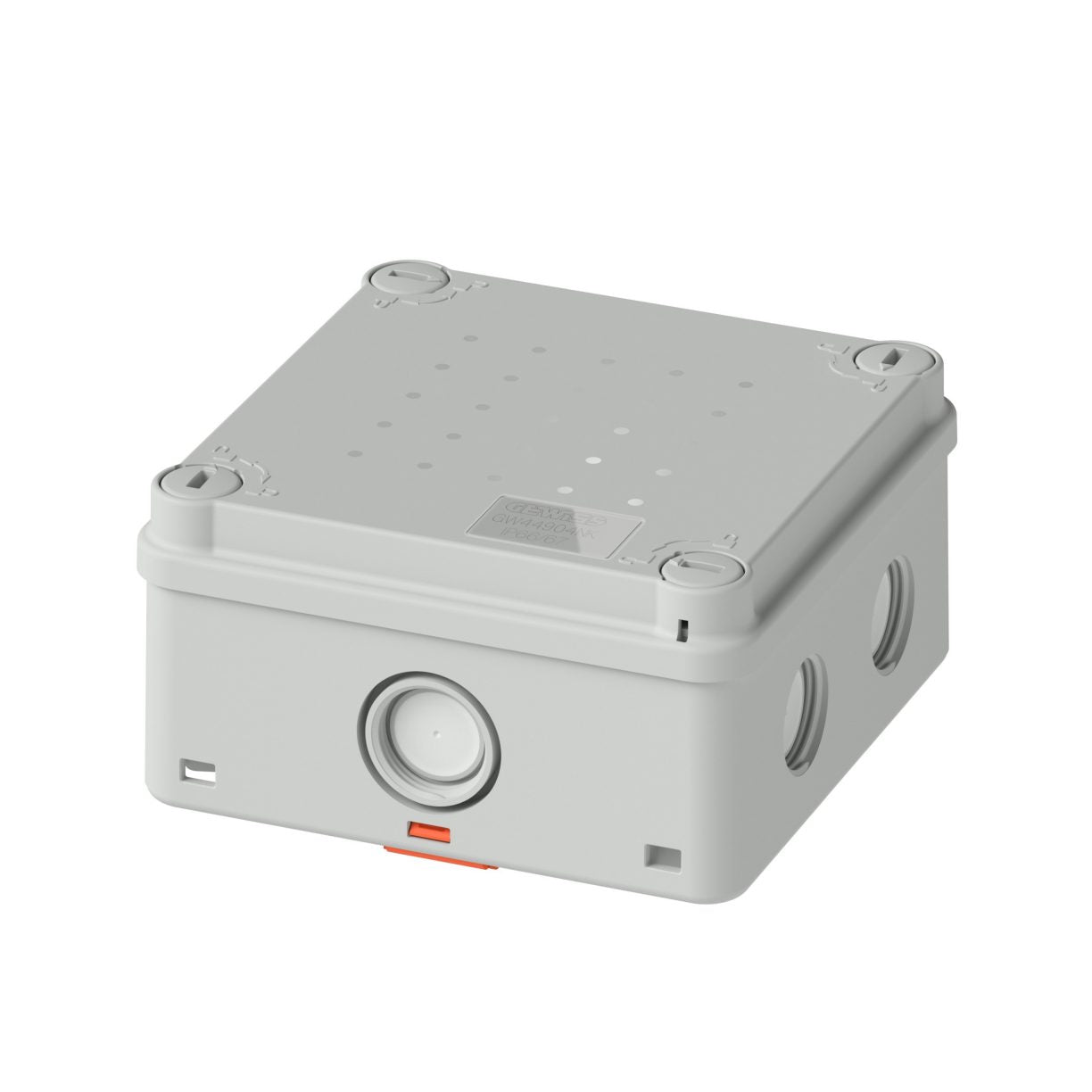 GEWISS GW44904NK 44 CE APTA IP66/IP67 Junction Box 100x100x52mm Grey - official product image