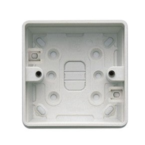 MK K2181WHI 1 Gang 32mm Surface PVC Box Logic Plus White - product image