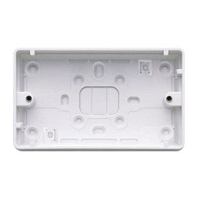 MK K2183WHI 2 Gang 32mm Surface PVC Box Logic Plus White - product image