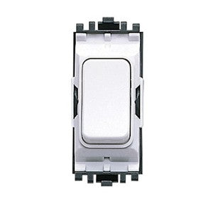 MK K4882WHI 10A SP 2 Way Grid Plus Switch Module White - product image