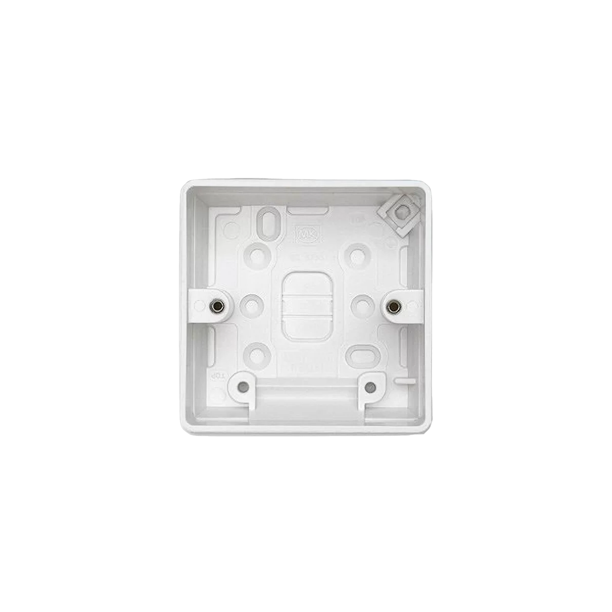MK Electric K2031WHI Logic Plus White Moulded 1 Gang Surface Mounting Box 40mm - product image
