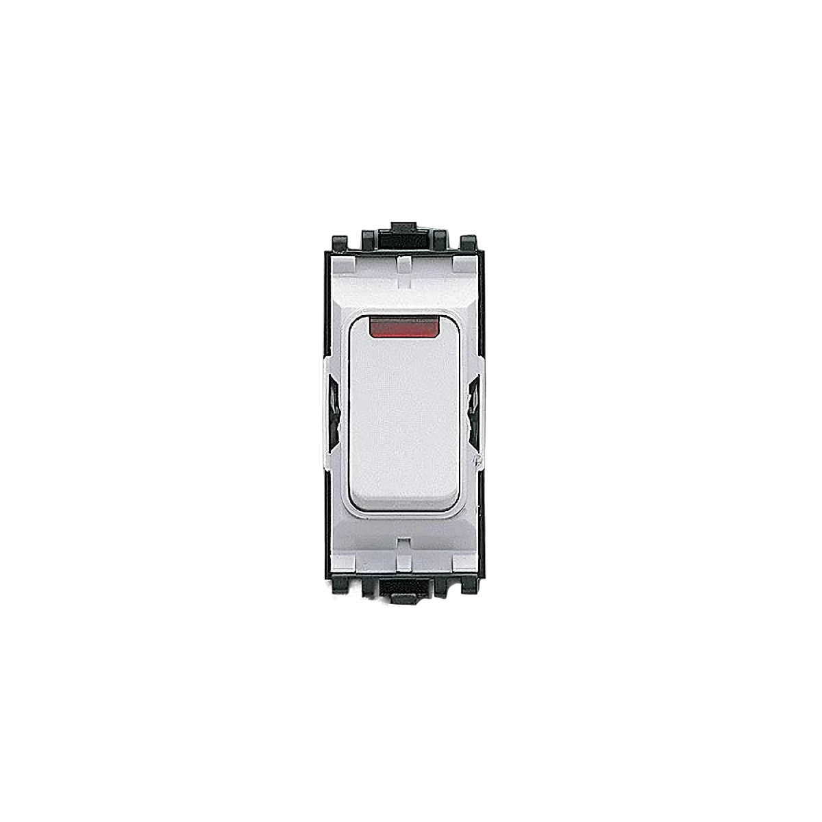 MK Electric K4896NWHI Grid Plus White 1 Way 1 Module Double Pole Modular Switch With Neon 20A - product image