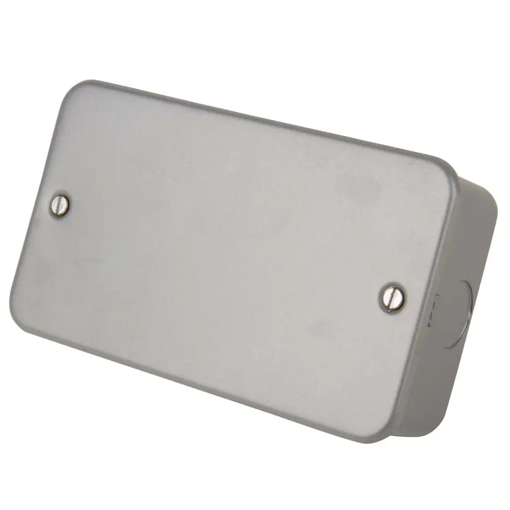 2 Gang Blank Plate Metal Clad LG9112MB