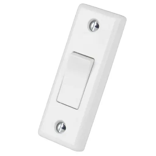 10A 1 Gang 2 Way Architrave Switch White SSL570