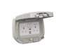 Weathersocket DP GRP Double Outdoor Socket RCD Protected - WEOPS2GRCD