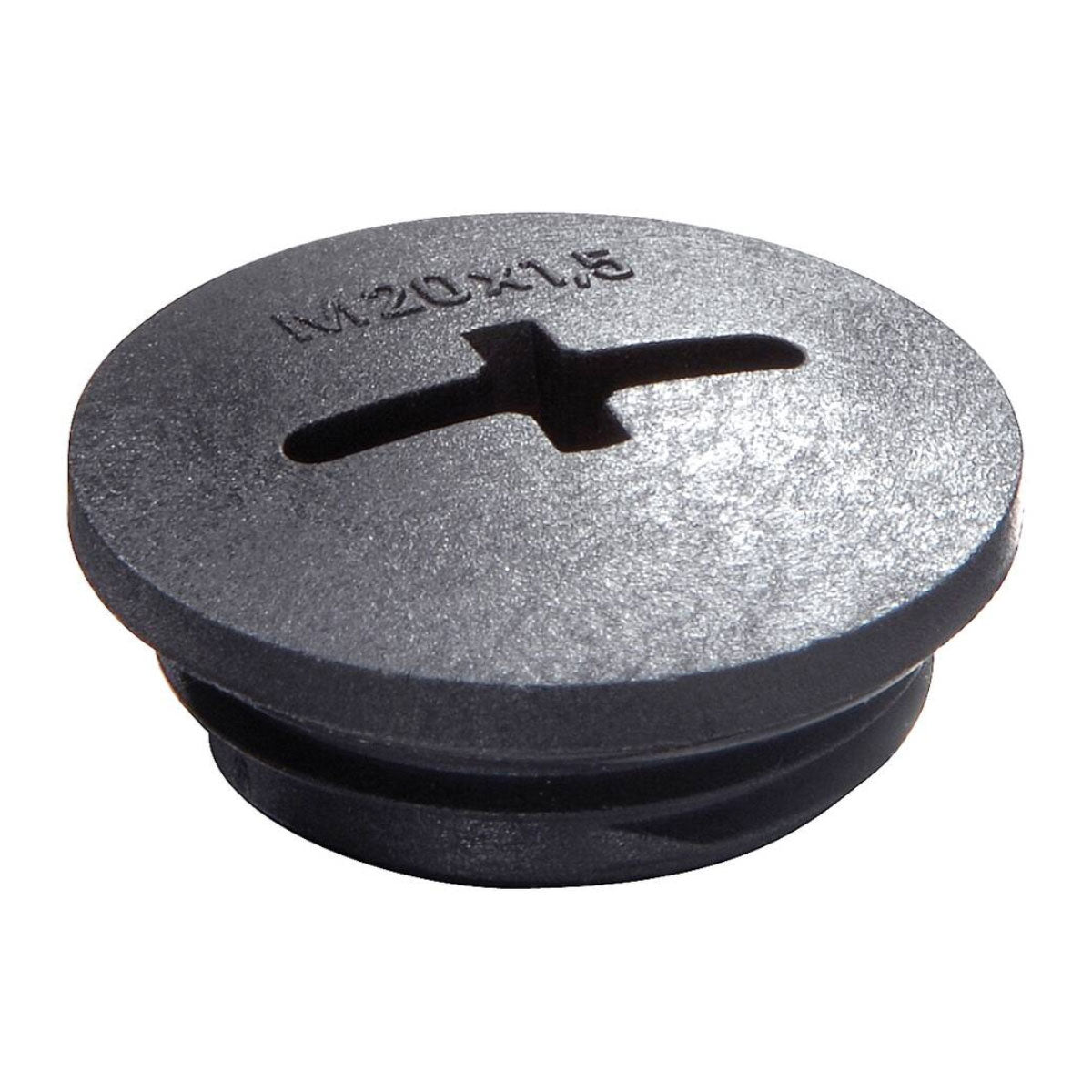 Wiska 10061837 IP56 63mm Polyamide Threaded Stop End SOLD EACH - Black – 10061837