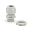 Wiska 10100613 GLP20 20mm IP68 Compression Gland with Locknut Grey (Pack of 10) – 10100613