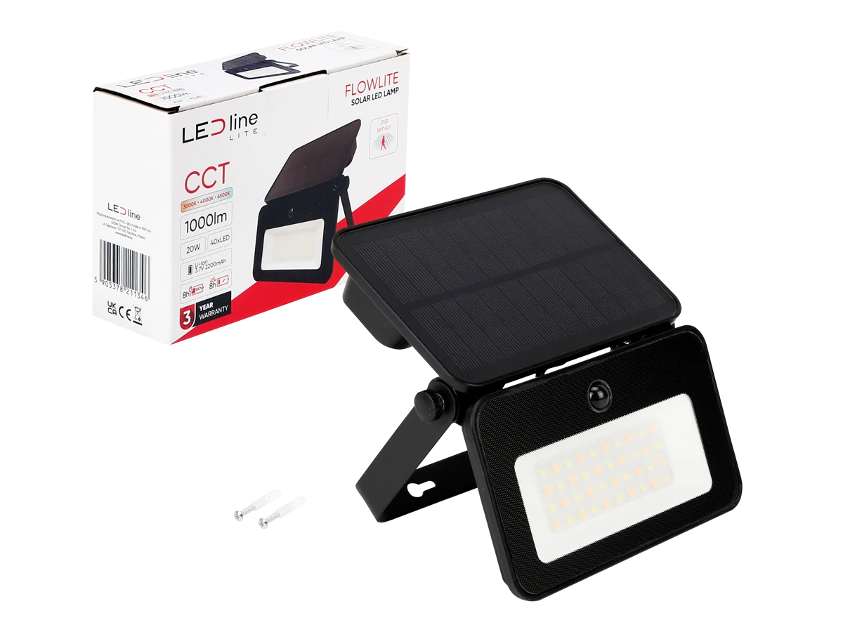 Flowlite 20W Solar Floodlight 1000LMn  - 211346