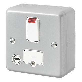 MK Metalclad Plus K972ALM 13A Switched Fused Spur with Neon and Flex Outlet product image