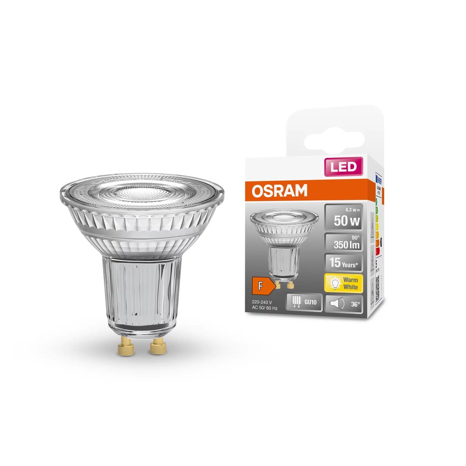 OSRAM LED Star PAR16 50 36° 4.3W 827 GU10 - 4058075112568
