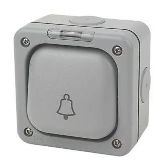 MK Masterseal K56407GRY IP66 10A 1-Gang Outdoor Bell Switch product image