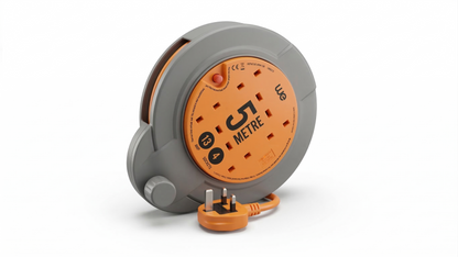 Ultra-Tough 5m Professional Extension Reel | 4-Socket | Exclusive New Design CRD0513