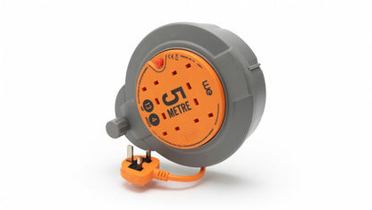 Ultra-Tough 5m Professional Extension Reel | 4-Socket | Exclusive New Design CRD0513