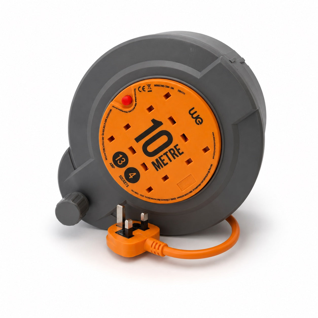 Ultra-Tough 10m Professional Extension Reel | 4-Socket | Exclusive New Design CRD1013