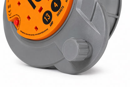 Ultra-Tough 10m Professional Extension Reel | 4-Socket | Exclusive New Design CRD1013