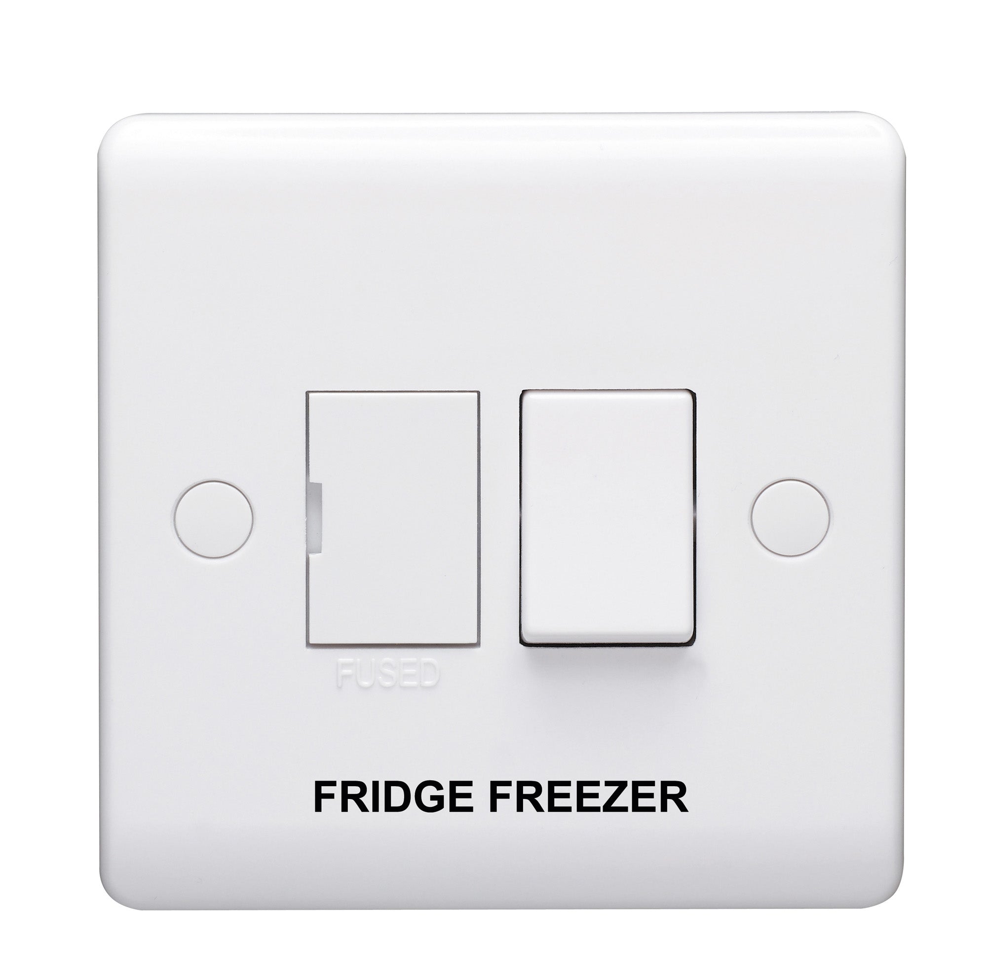 Volex D1080NRFF Casa Connection Unit DP Switched Fused Marked Fridge Freezer 13A (White)