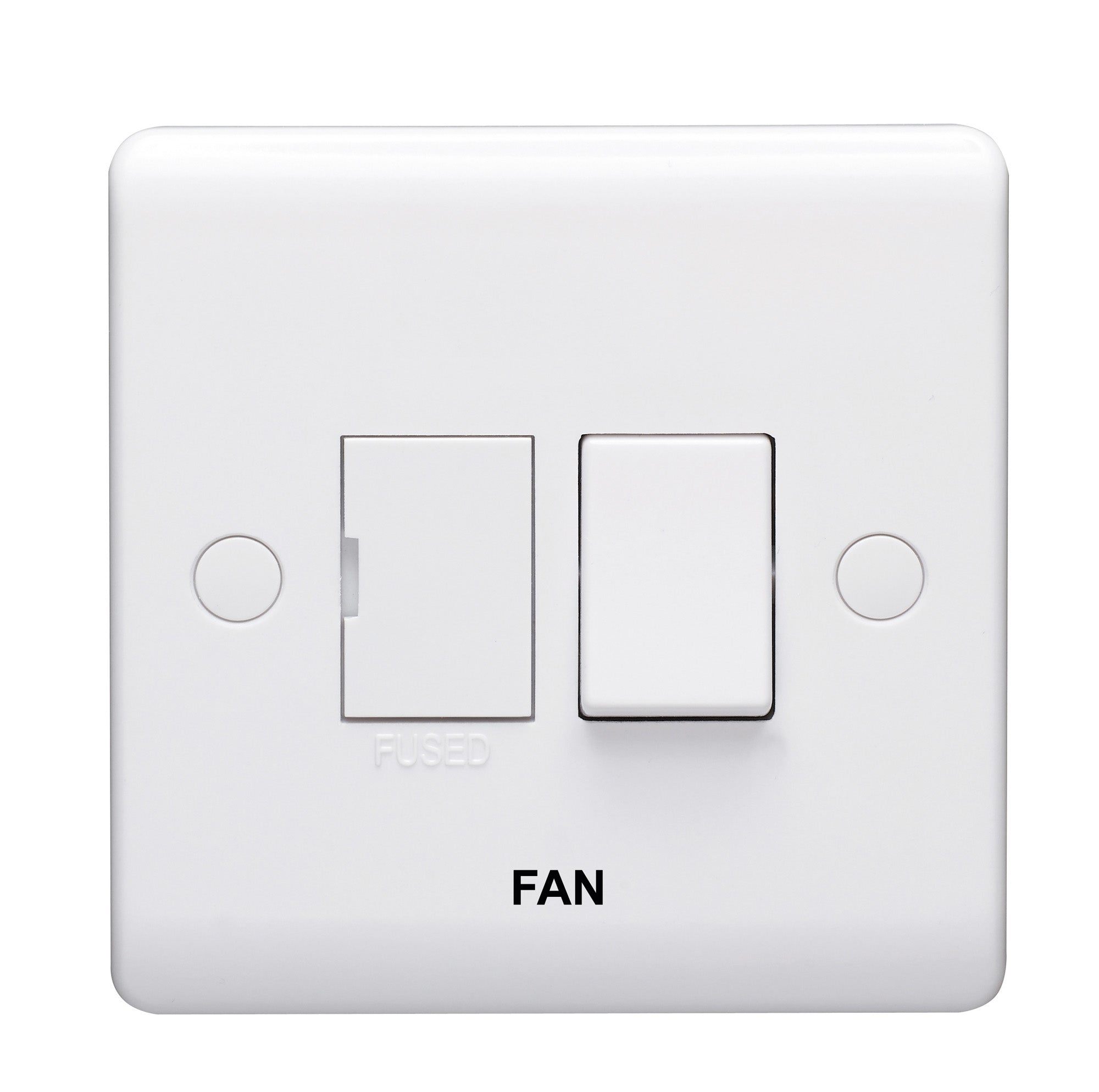 Volex D1080NRFN Casa Connection Unit DP Switched Fused Marked Fan 13A (White)