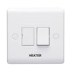 Volex D1080NRHT Casa Connection Unit DP Switched Fused Marked Heater 13A (White)