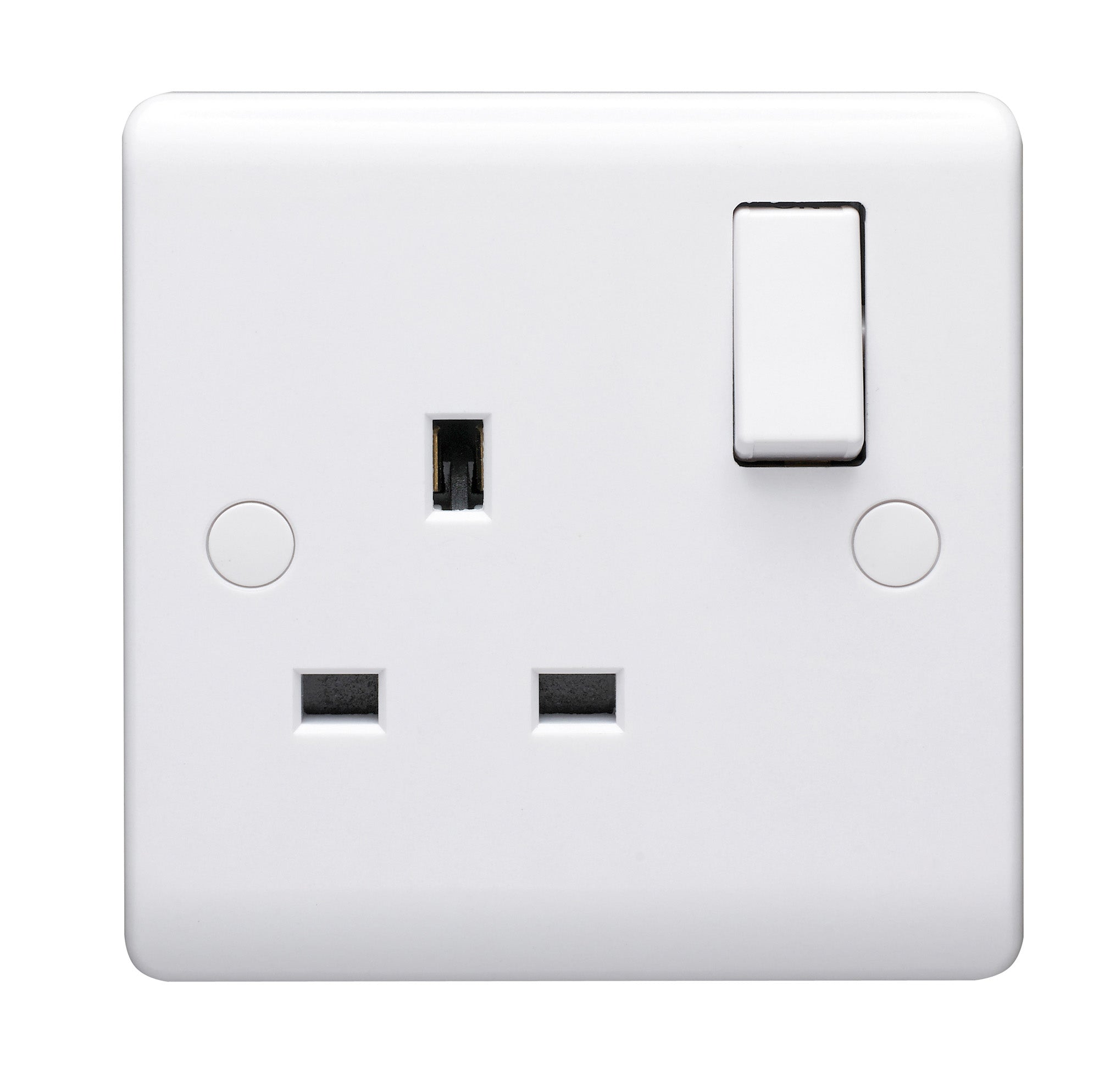 Volex D1300/DNR Casa Socket 1 Gang DP Switched 13A (White)