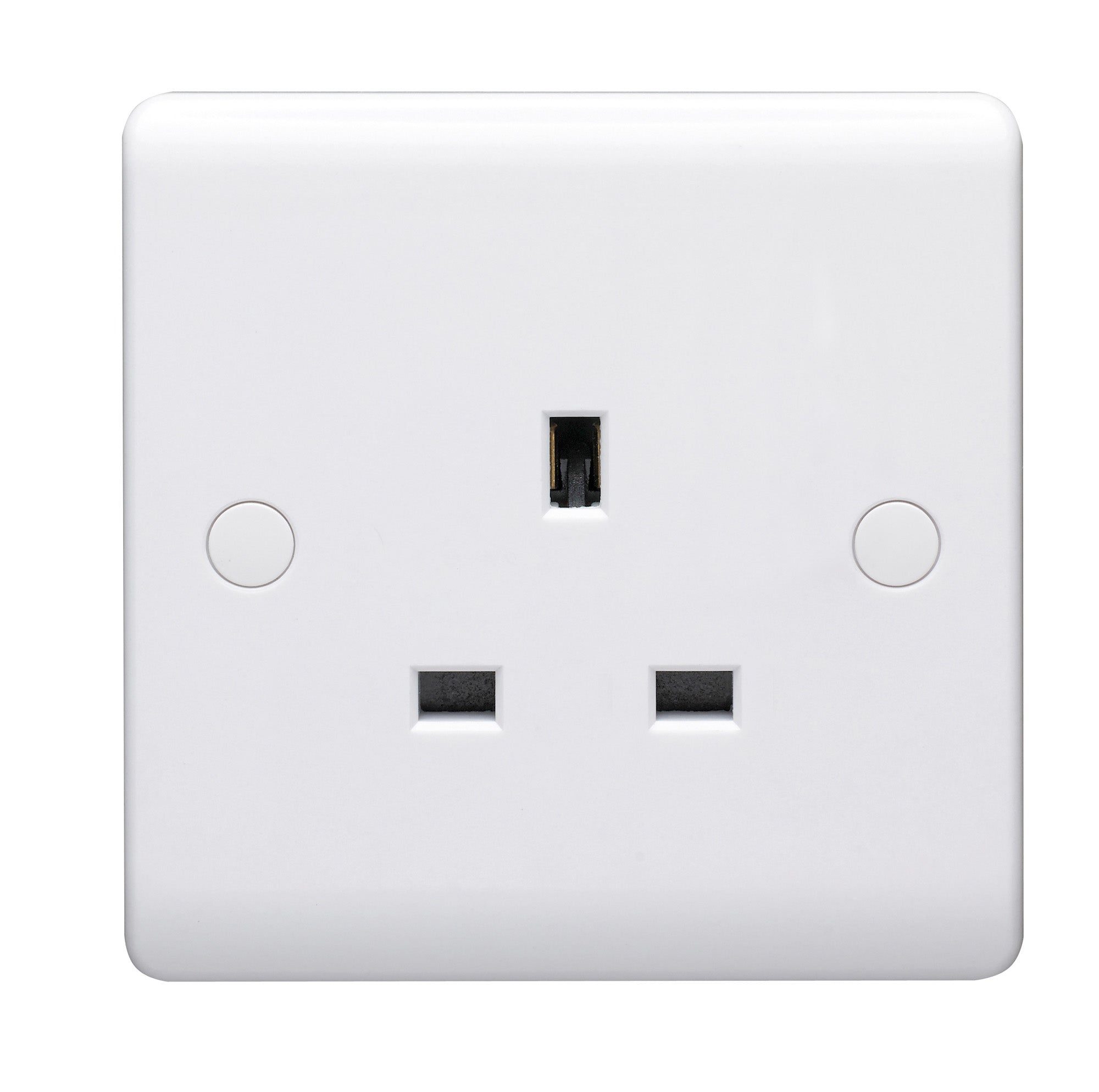 Volex D9100NR Casa Socket 1 Gang Unswitched 13A (White)