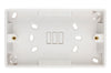 Volex D9414NR Casa Pattress 2 Gang Surface 29mm (White)