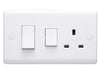 Volex D9701NR Casa Cooker Control Unit DP c/w 13A Switched Socket 45A (White)