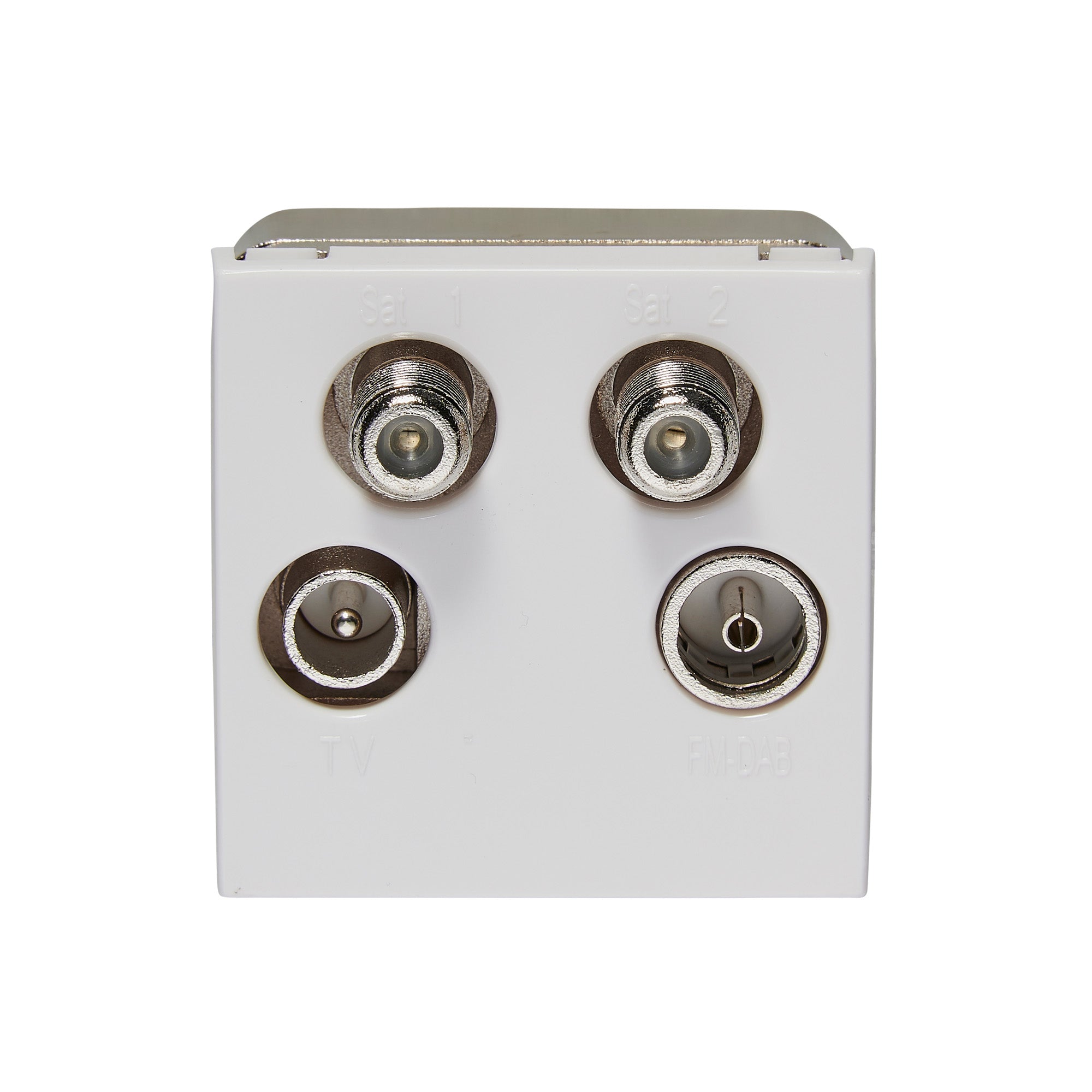 Volex D9969NR Casa Quadplexer 2 Module (White)