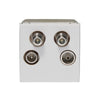 Volex D9969NR Casa Quadplexer 2 Module (White)