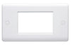 Volex DG3573NR Casa Grid Plate 3 Module c/w 1 Earth Terminal (White)