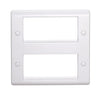 Volex DG3578NR Casa Grid Plate 8 Module c/w 4 Earth Terminals (White)