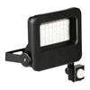 Global Floodlight Outdoor c/w PIR 3000K 20W 2200lm 185x172mm (Black) FL2P/30